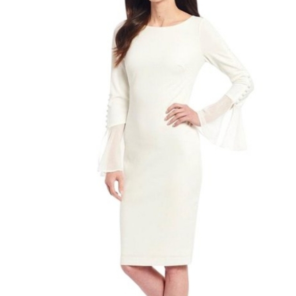 Calvin Klein White/Ivory Dress ♥ - Picture 5 of 9
